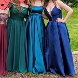 Navy Blue Prom Dress (Right)
